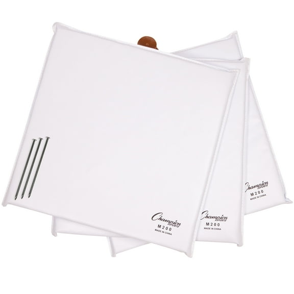 Champion Sports unisex adult Nylon Cover (14" x 14" 1") baseball and softball bases, White, 14 Inch by Inch 1 Inch US