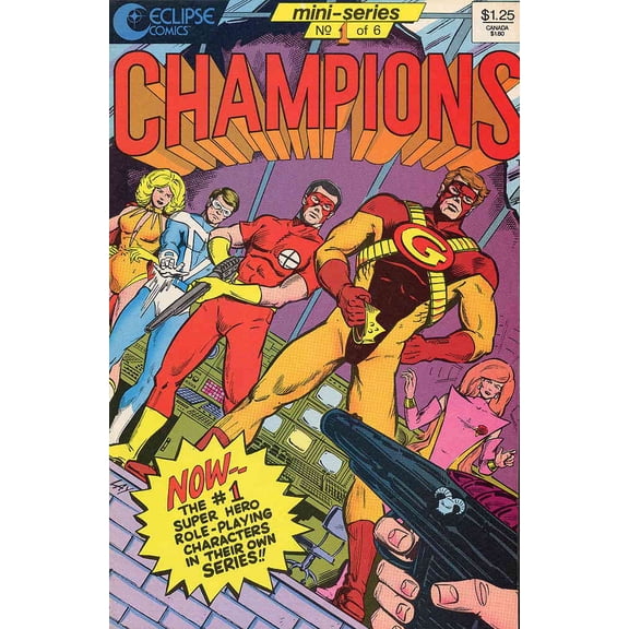 Champions (Eclipse) #1 VF ; Eclipse Comic Book