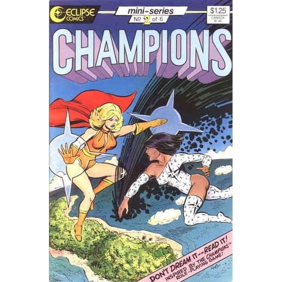 Champions (Eclipse) #2 VF ; Eclipse Comic Book