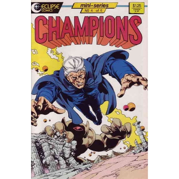 Champions (Eclipse) #4 VF ; Eclipse Comic Book