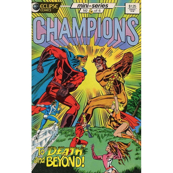 Champions (Eclipse) #6 VF ; Eclipse Comic Book