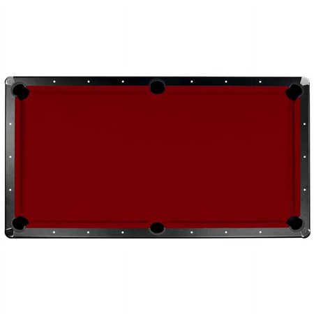 Championship 8 ft. Saturn II Billiard Cloth Pool Table Felt, Burgundy