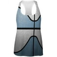 thumbnail image 1 of Championship Basketball Light Blue & White All Over Womens Work Out Tank Top Multi X-LG, 1 of 2