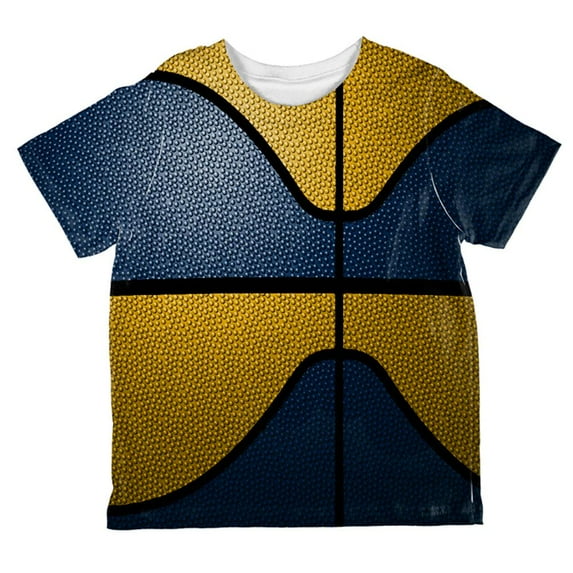 Championship Basketball Navy & Gold All Over Toddler T Shirt Multi 6T