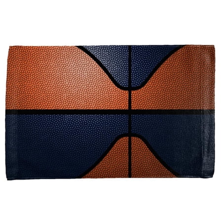 Championship Basketball Orange & Navy All Over Sport Towel