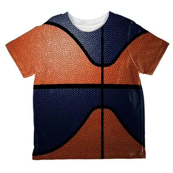 Championship Basketball Orange & Navy All Over Toddler T Shirt Multi 6T
