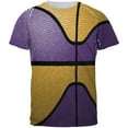 thumbnail image 1 of Championship Basketball Purple and Gold All Over Mens T Shirt Multi LG, 1 of 2