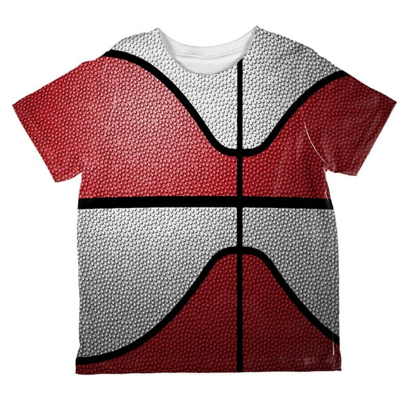 Championship Basketball Red & White All Over Toddler T Shirt Multi 2T