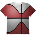 thumbnail image 1 of Championship Basketball Red & White All Over Youth T Shirt Multi YMD, 1 of 2