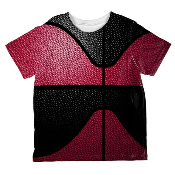 Championship Basketball Red and Black All Over Toddler T Shirt Multi 4T