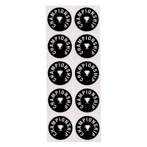 Championship Billiard Pool table Spots 10 pcs - 1-3/8" /35 mm - Black - Self-Adhesive