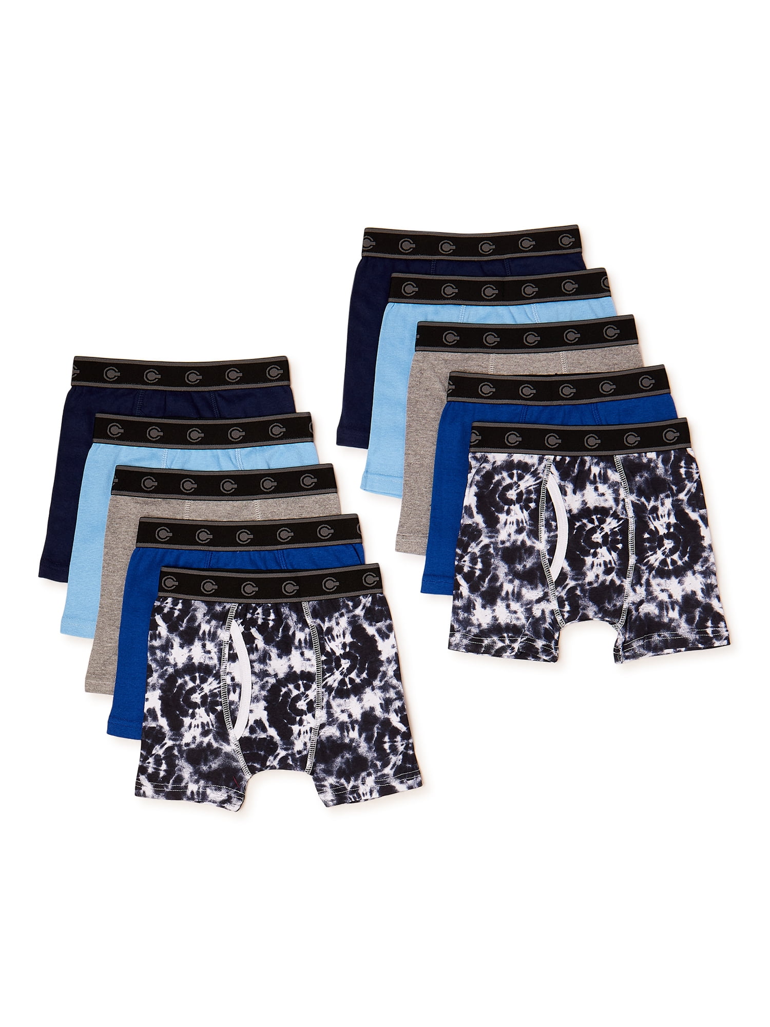 Championship Gold Boys Boxer Briefs Underwear, Kids Underwear, 10-Pack