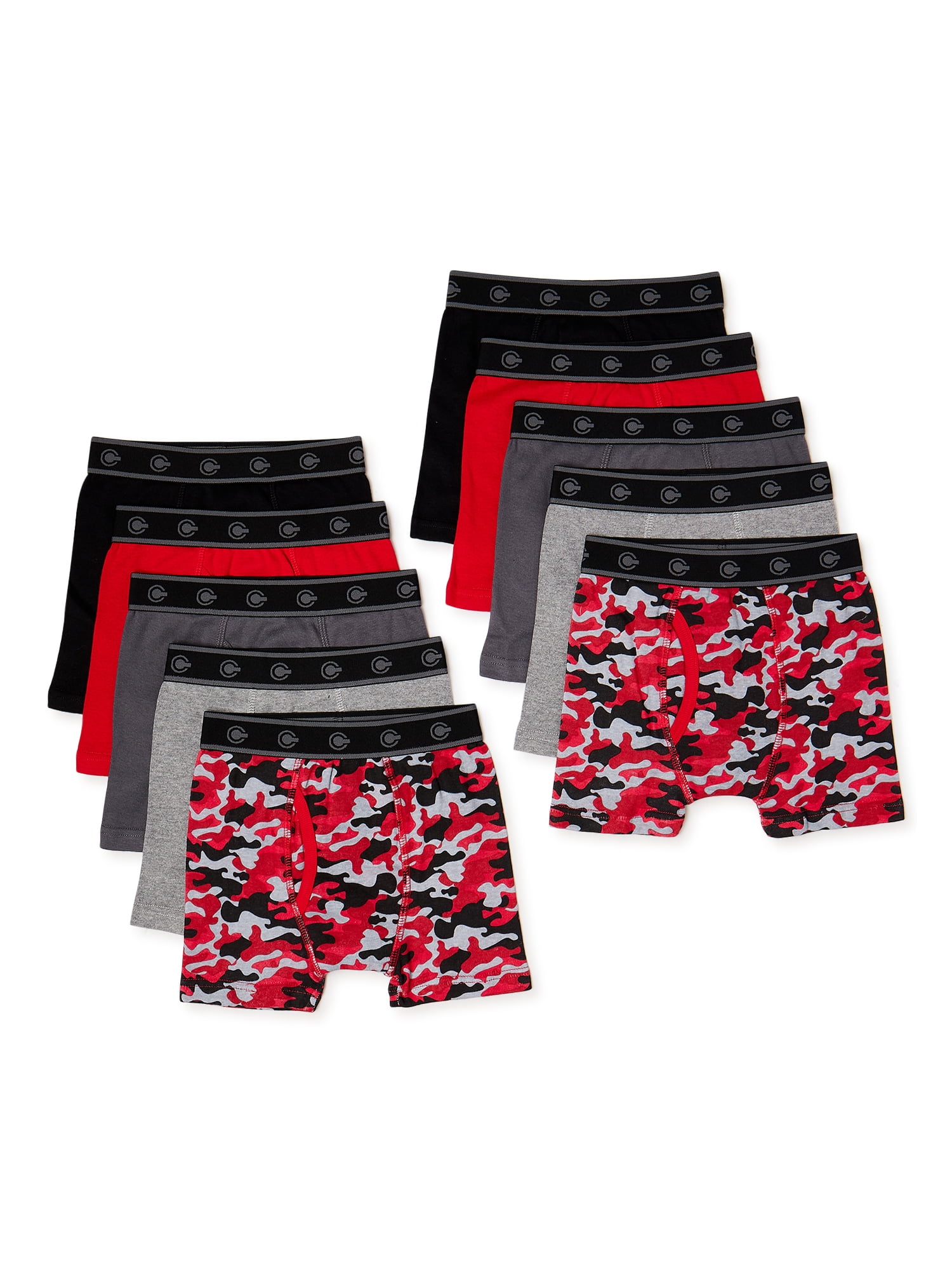 Hanes Boys Underwear, 10 Pack Tagless ComfortFlex Waistband Boxer