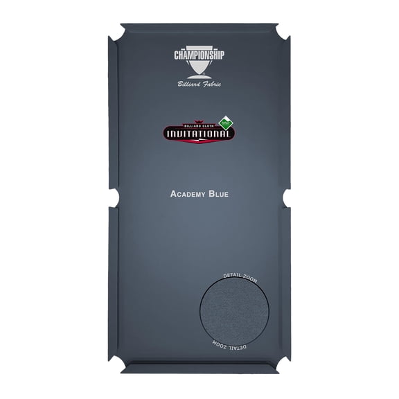 Championship Invitational Pool Table Felt, Billiard Table Cloth, Pool Table Felt Replacement kit, Billiards Table Felt Pool 6 Precut Rail Cloth Strips, Pool Table Accessories - 8 FT (Academy Blue)