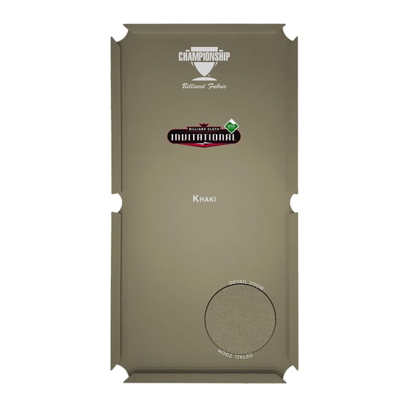 Championship Invitational Pool Table Felt, Billiard Table Cloth, Pool Table Felt Replacement kit, Billiards Table Felt Pool with 6 Precut Rail Cloth Strips, Pool Table Accessories - 7 FT (Khaki)