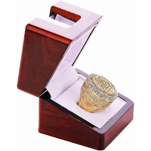Championship Ring Display Case Box Holder 1 Slot Hole Baseball Ring Display Box Softball Ring Case Football Ring Case Class Ring Display Box High School Ring Box Father' Gift Box