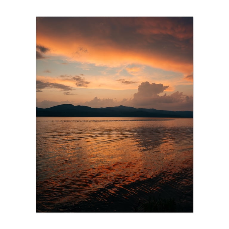 Champlain Sunset 02 - Addison Vermont Photography Sunset Landscape
