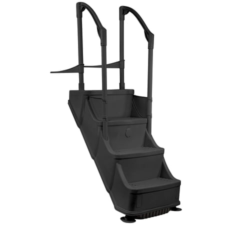 Champlian Drop-In Step for Above Ground Swimming Pools, Black
