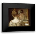 thumbnail image 1 of Champney, James Wells 14x12 Black Modern Framed Museum Art Print Titled - The Coquette, 1 of 5