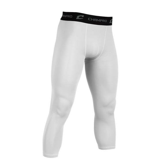 Champro 3/4 Length Adult Compression Pant - White