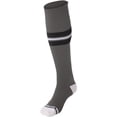 thumbnail image 1 of Striped Baseball Sock - GREY, BLACK, WHITE - M, 1 of 1