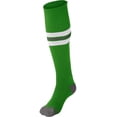thumbnail image 1 of Champro AS3 Striped Baseball Knee High Socks - Kelly Green White Gray, 1 of 1