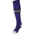 thumbnail image 1 of Champro AS3 Striped Baseball Knee High Socks - Purple Graphite White, 1 of 1