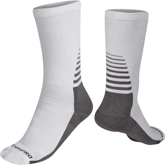 Champro Rival Crew Socks L/XL White