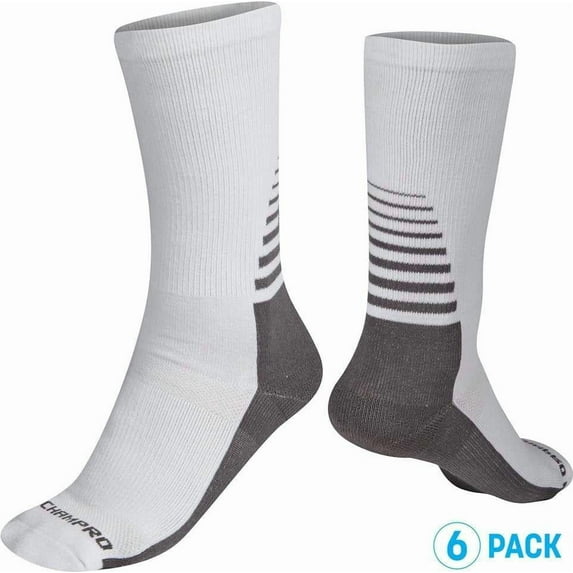 Champro Rival Crew Socks L/XL White