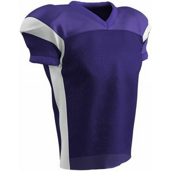 Champro Adult First Down Two-Tone Football Jersey PURPLE | WHITE 2XL