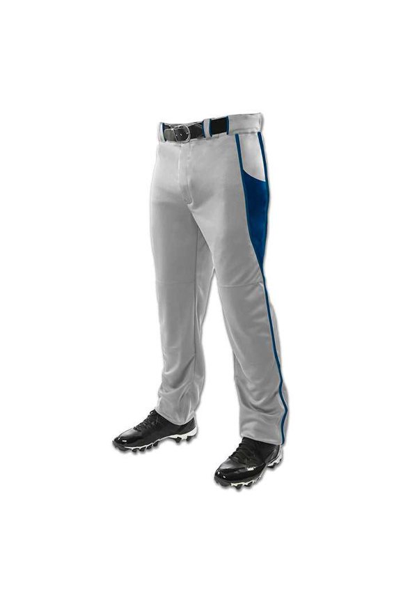 Adult Triple Crown Baseball Pant Grey Navy Large