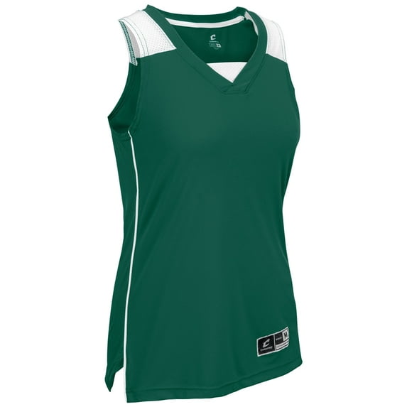 Champro BBJ23 Elite Basketball Jersey - Forest Green White