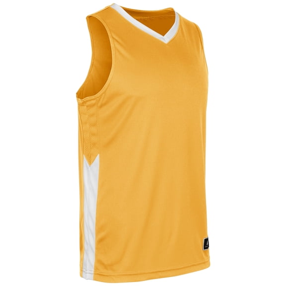 Dagger Basketball Jersey - GOLD,WHITE - L