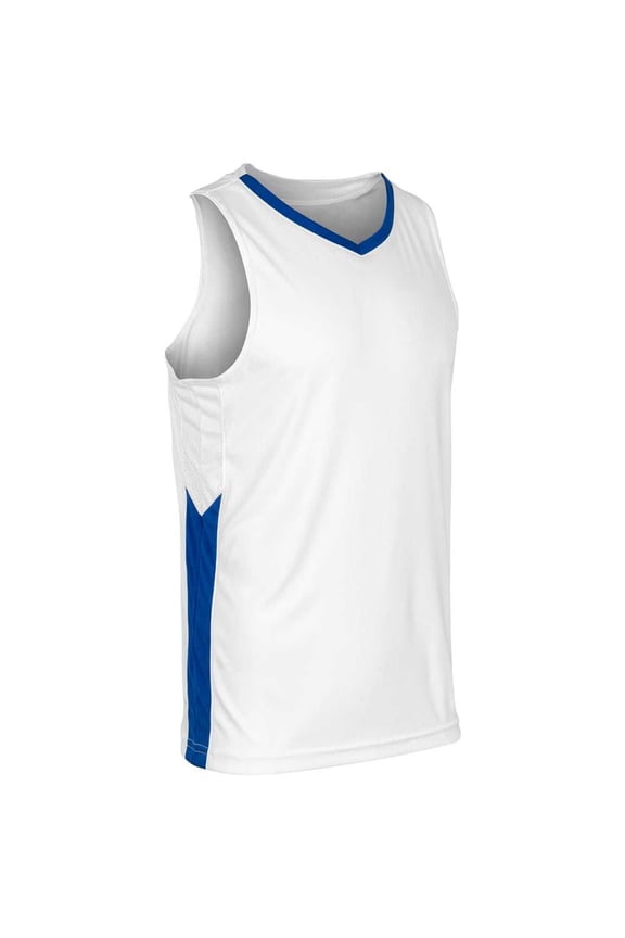 BBJ32 Icon Men's and Youth Basketball Jersey - White Royal
