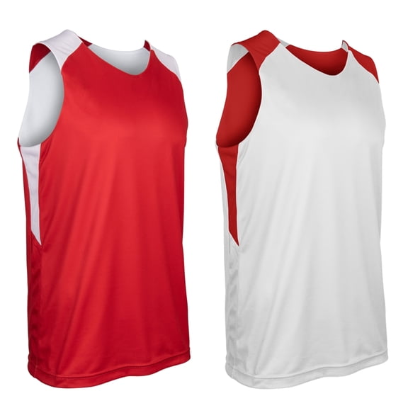 SWISH Reversible Basketball Jersey - SCARLET,WHITE - L