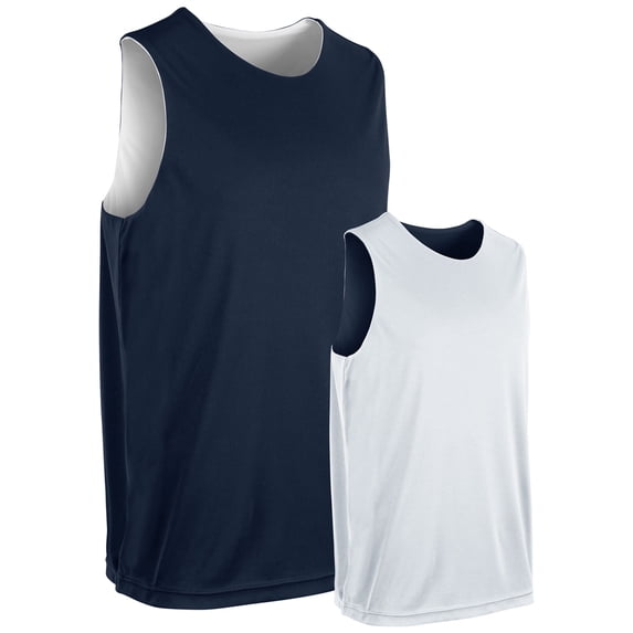 Vision Reversible Basketball Jersey - NAVY,WHITE - 3XL