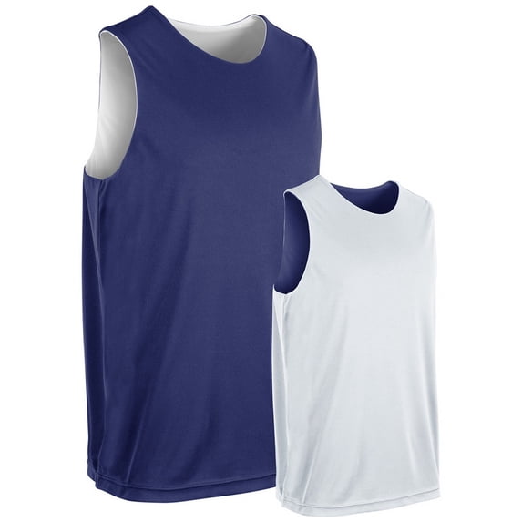 Champro BBJ44 Vision Reversible Basketball Jersey (Adult,Youth)-Purple/White-Youth L