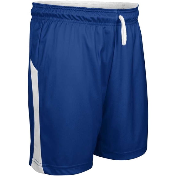 Champro BBS41 Swish Reversible Men's and Youth Basketball Short - Royal White