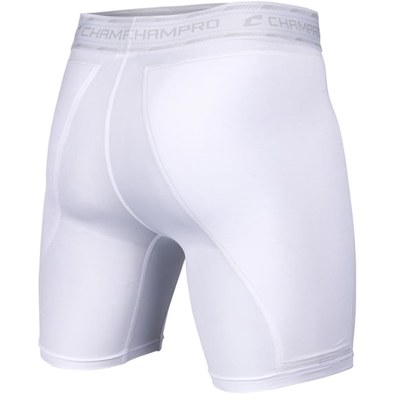 Champro Mens Take-Out Sliding Shorts White M