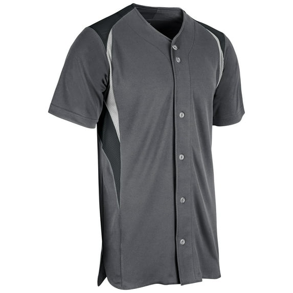 Bull Pen Full Button Jersey - GRAPHITE BODY, BLACK BODY, WHITE BODY - L