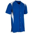 thumbnail image 1 of Champro Bull Pen Full Button Jersey Youth (M, Royal/White/Graphite), 1 of 1
