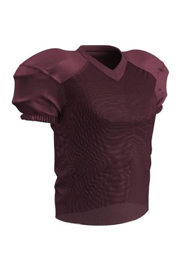 CPFJ55MA3X Fj55 Adult Porthole Mesh Jersey, Maroon - 3XL