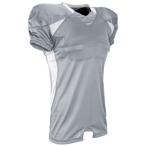 Huddle Football Jersey - SILVER,WHITE - L