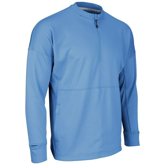 Champro FLC4 Lineup Fleece Men's 1/4 Zip Crew - Light Blue