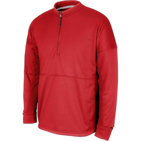Champro FLC4 Lineup Fleece Men's 1/4 Zip Crew - Scarlet