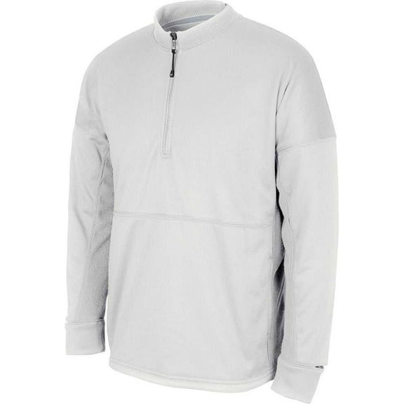 Champro FLC4 Lineup Fleece Men's 1/4 Zip Crew - White