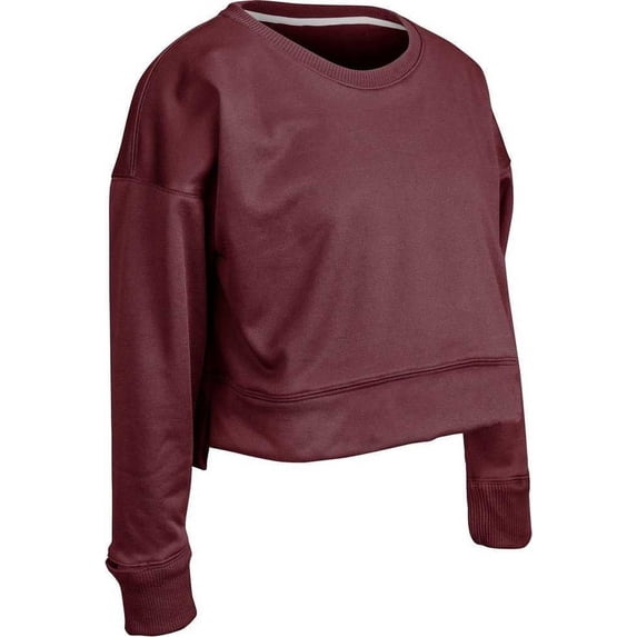 Champro FLC5 Lineup Fleece Women's Crop Crew - Maroon