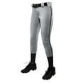 thumbnail image 1 of Champro Girl's (Youth) Tournament Fastpitch Pant with Piping Gray/Black Medium, 1 of 8
