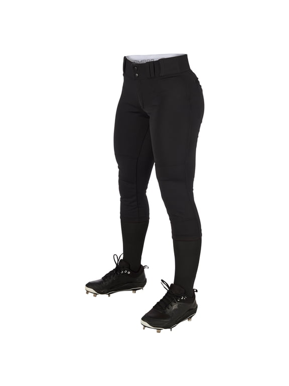 Girl's Tournament Softball Pant - BLACK - XL