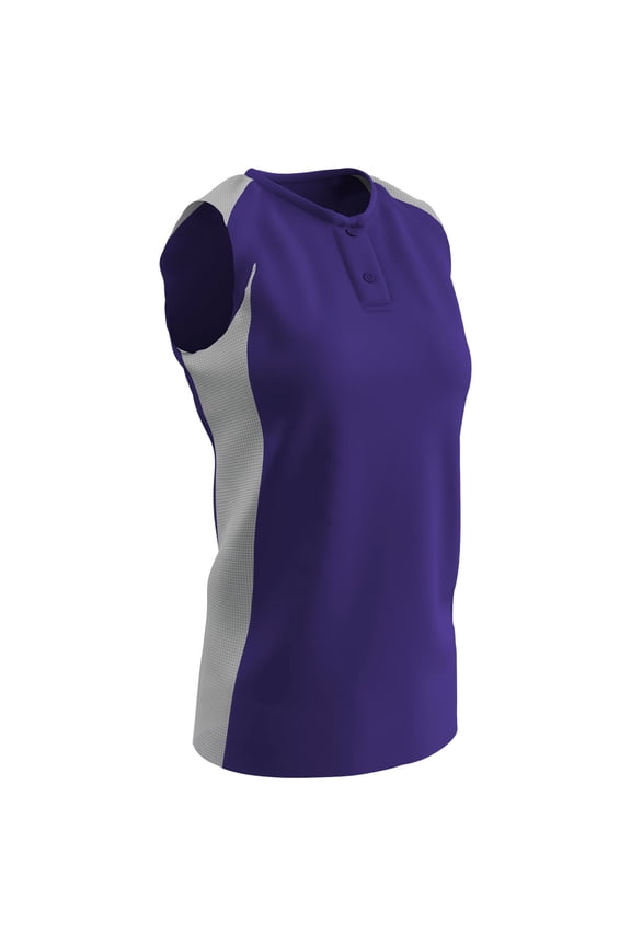 Diamond Active Ladies Jersey - PURPLE BODY, WHITE BODY - M